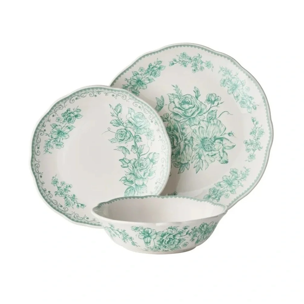 🌸 New The Pioneer Woman 12-Piece Dinnerware Set - Picture 8 of 9